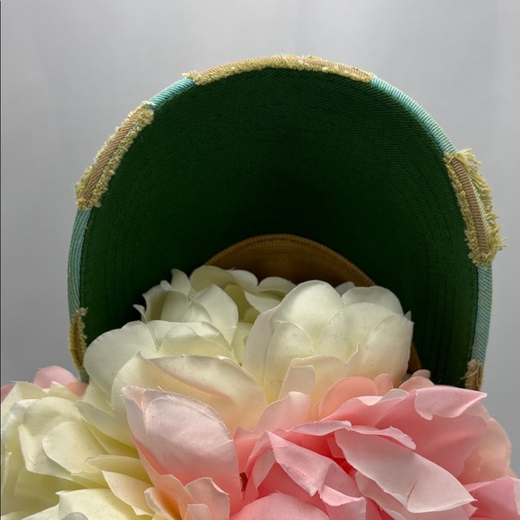 Thelma Distressed Aqua Cap - Picture 7 of 9